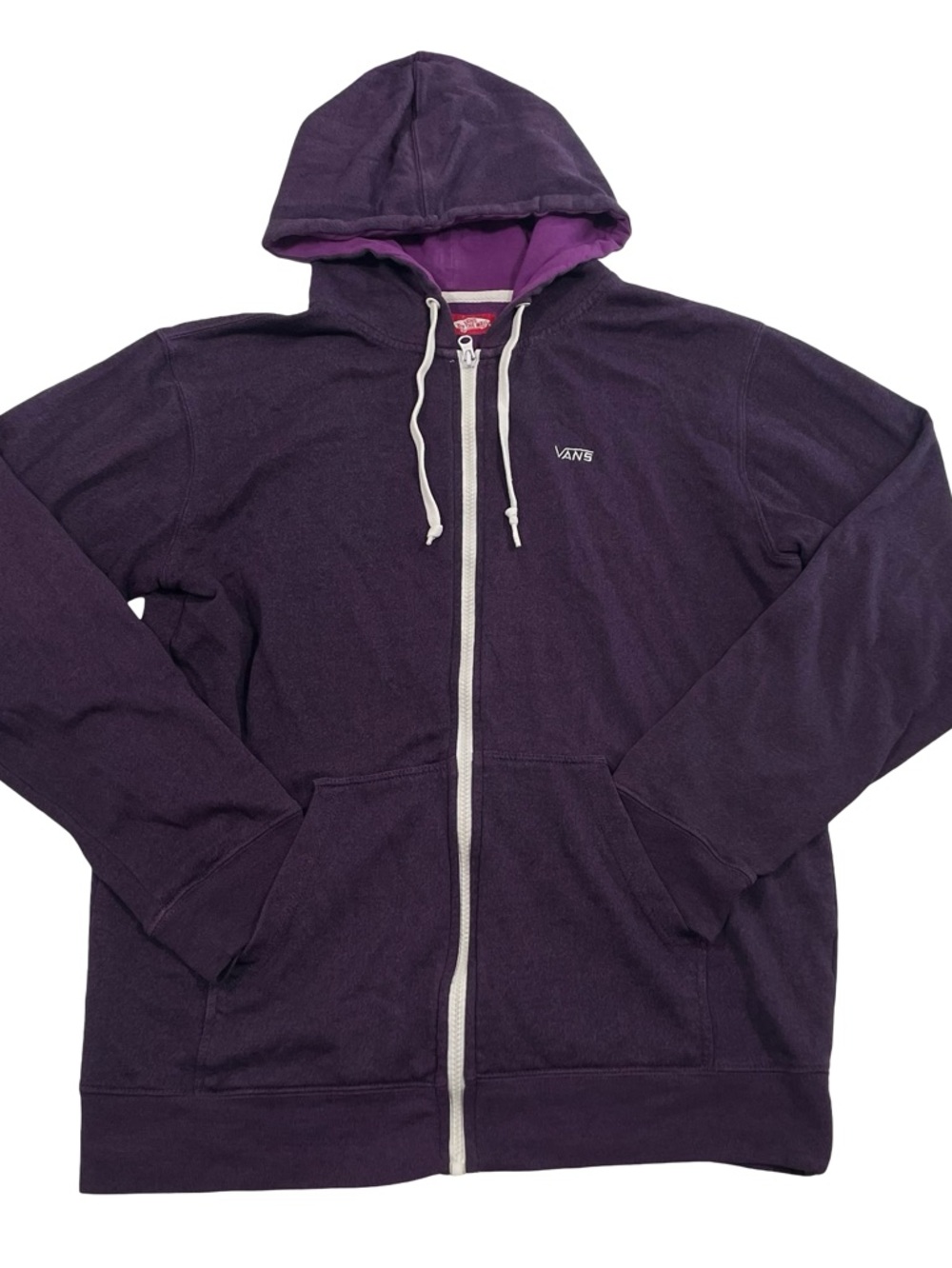 VANS Lightweight Full-Zip Purple Hoodie Size M Sweater (Retail $60)